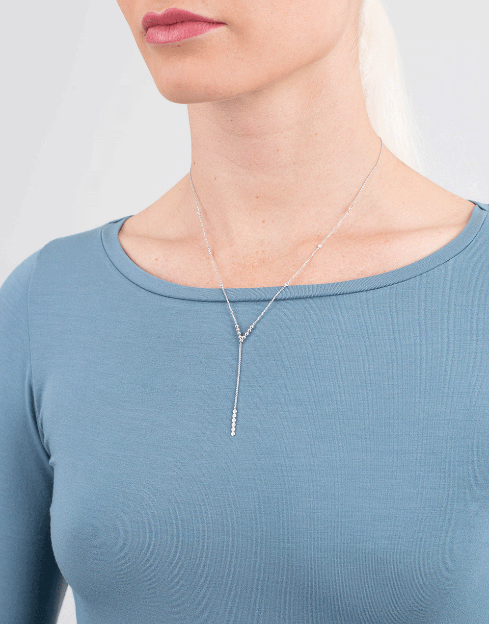 DANA REBECCA DESIGNS-Station Y Necklace-WHITE GOLD