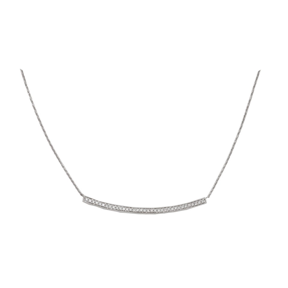 DANA REBECCA DESIGNS-Sylvie Rose Long Diamond Necklace-WHITE GOLD