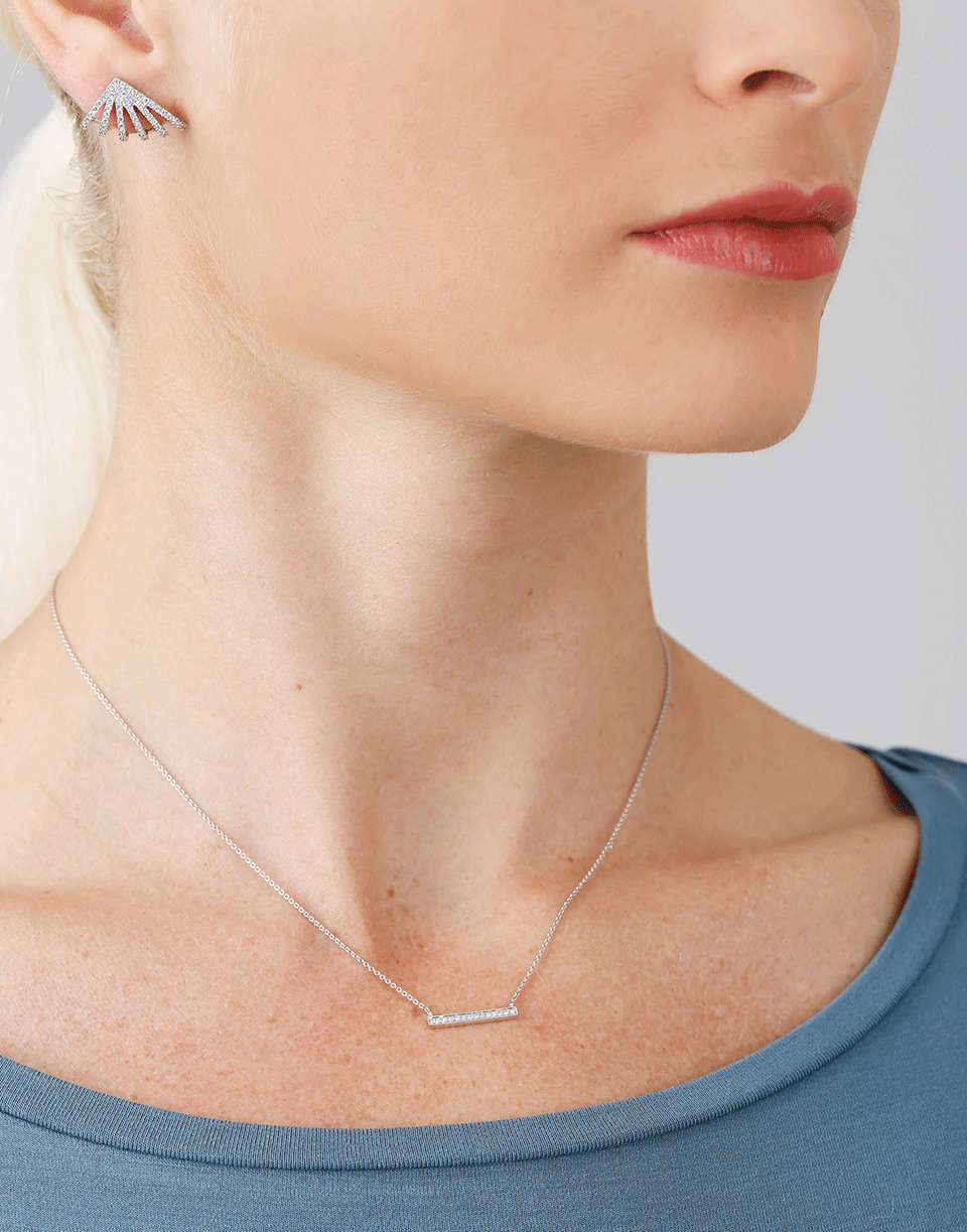 DANA REBECCA DESIGNS-Sylvie Rose Medium Diamond Bar Necklace-WHITE GOLD