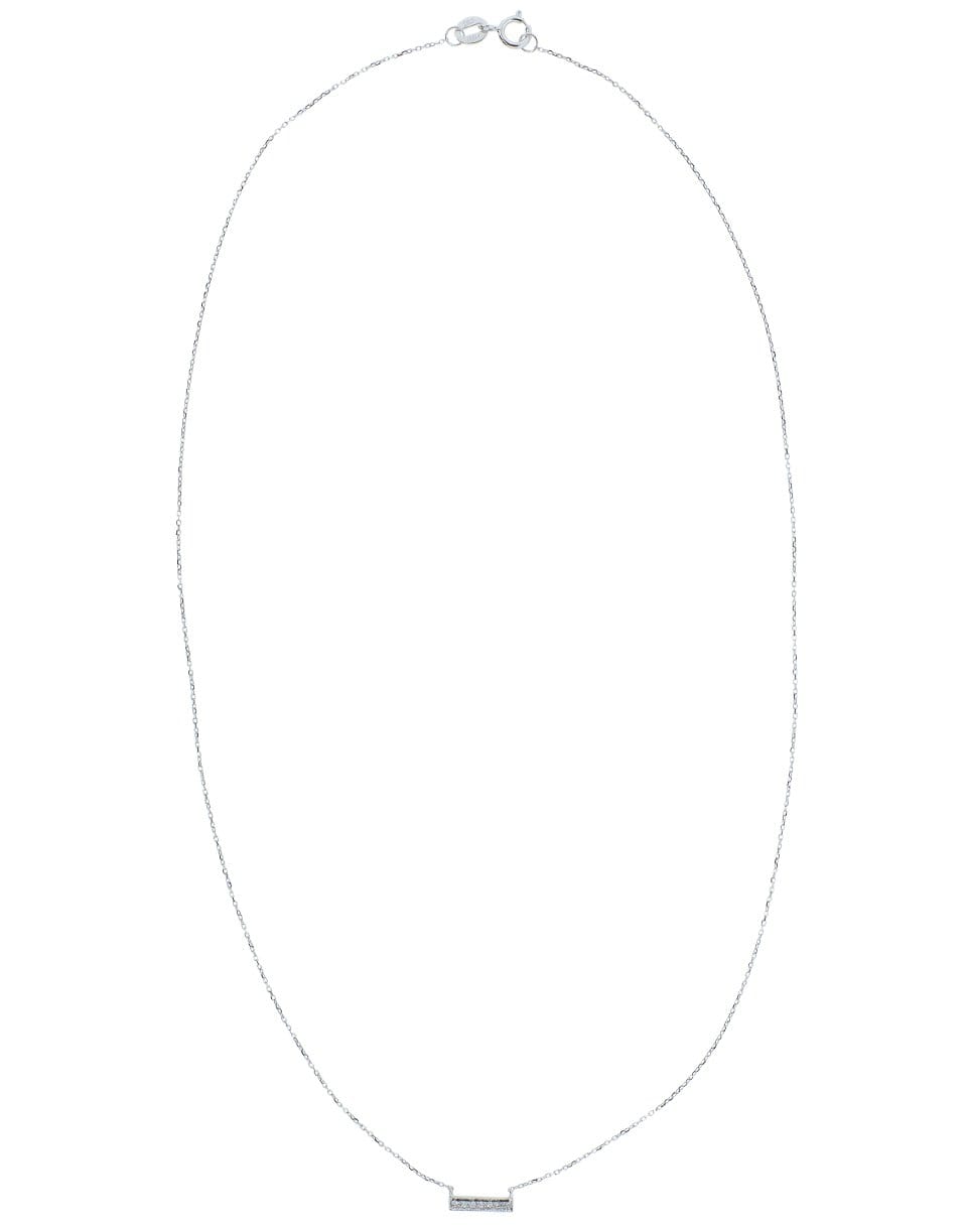 DANA REBECCA DESIGNS-Sylvie Rose Mini Diamond Bar Necklace-WHITE GOLD