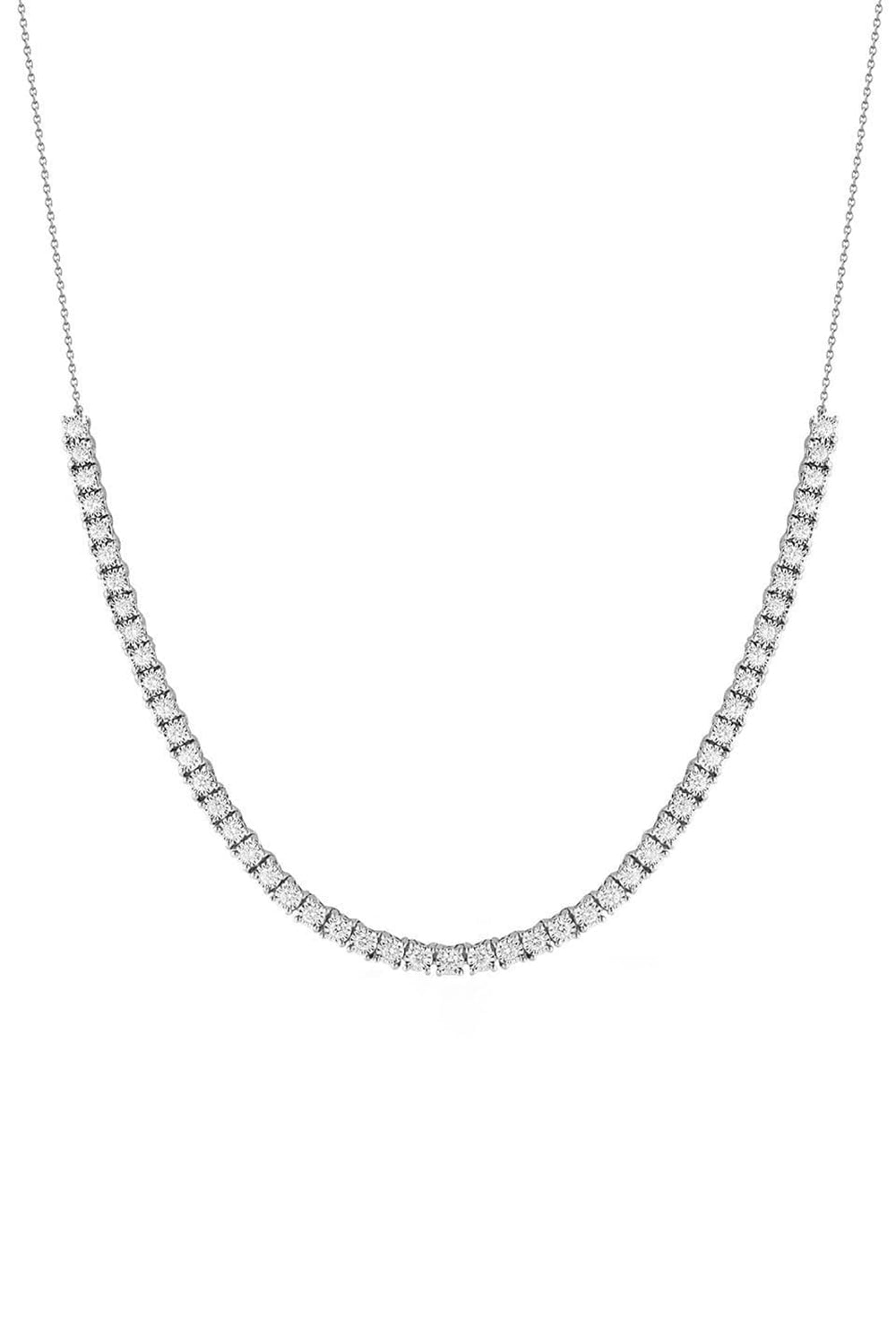 DANA REBECCA DESIGNS-White Gold Ava Bea Diamond Tennis Necklace-WHITE GOLD