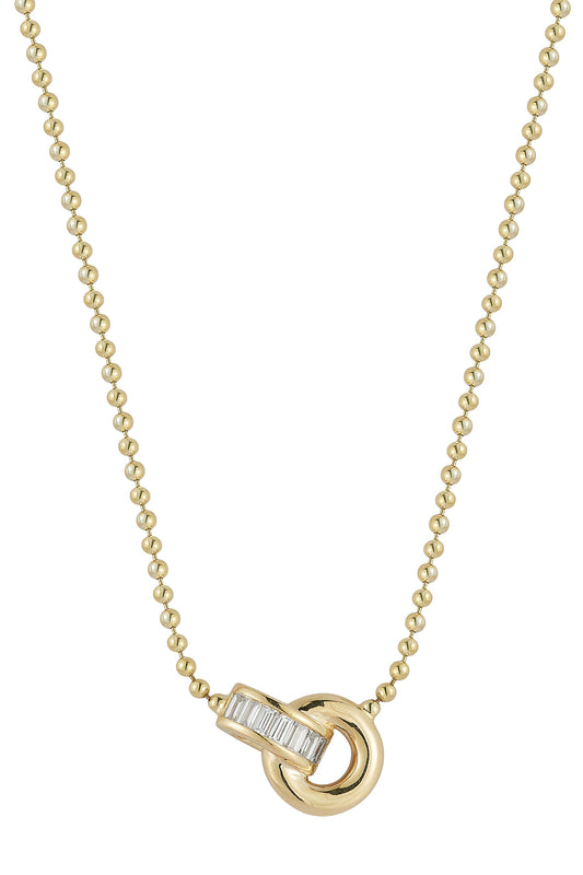 Diamond Sadie Donut Interlocking Necklace