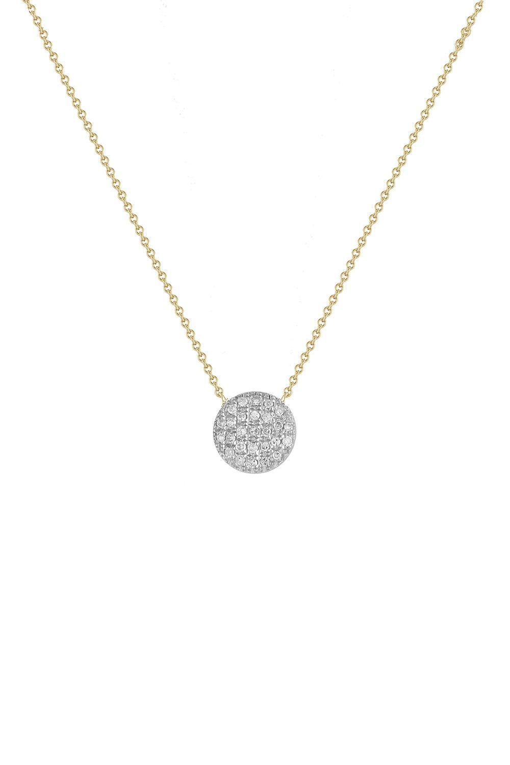 Lauren Joy Medium Disc Necklace-YELLOW GOLD-16/18-JEWELRYFINE JEWELNECKLACE O-DANA REBECCA DESIGNS