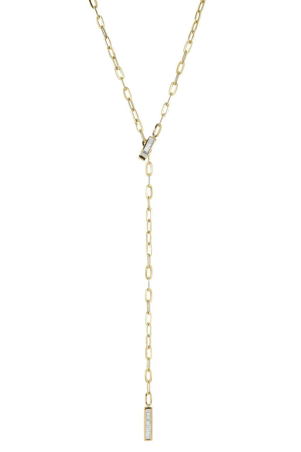  Diamond Sadie Pearl Lariat Necklace-YELLOW GOLD-20-JEWELRYFINE JEWELNECKLACE O-DANA REBECCA DESIGNS 