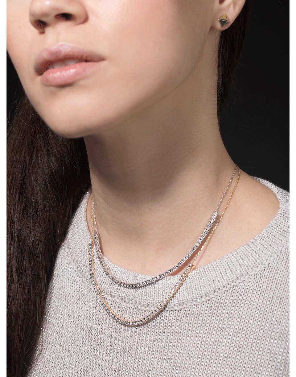 DANA REBECCA DESIGNS-Ava Bea Diamond Tennis Yellow Gold Necklace-YELLOW GOLD