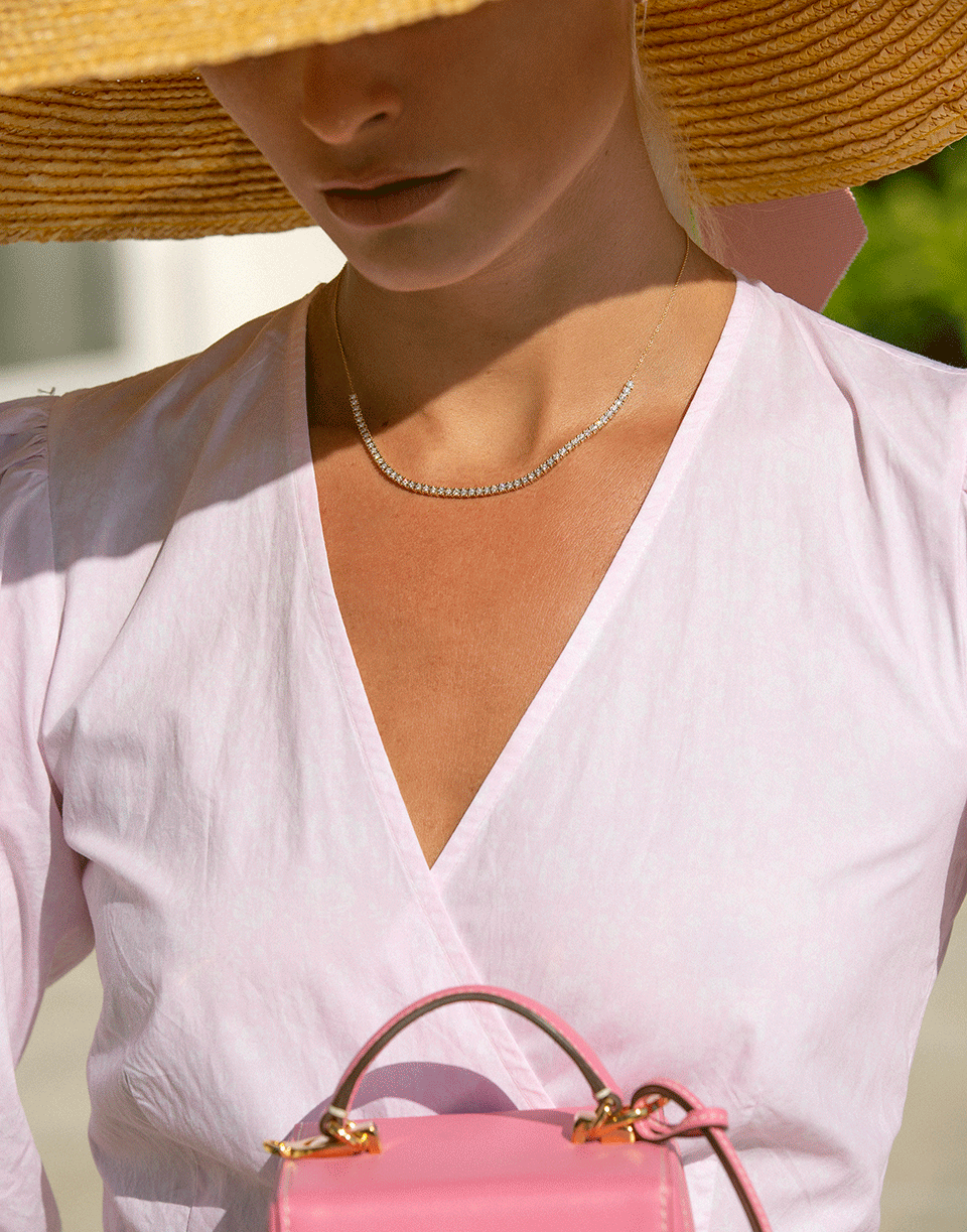 DANA REBECCA DESIGNS-Ava Bea Diamond Tennis Yellow Gold Necklace-YELLOW GOLD