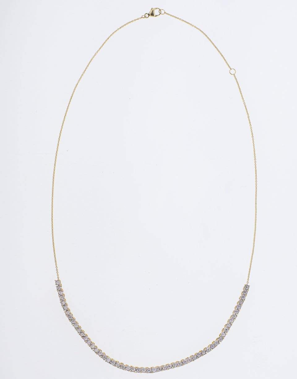 DANA REBECCA DESIGNS-Ava Bea Diamond Tennis Yellow Gold Necklace-YELLOW GOLD