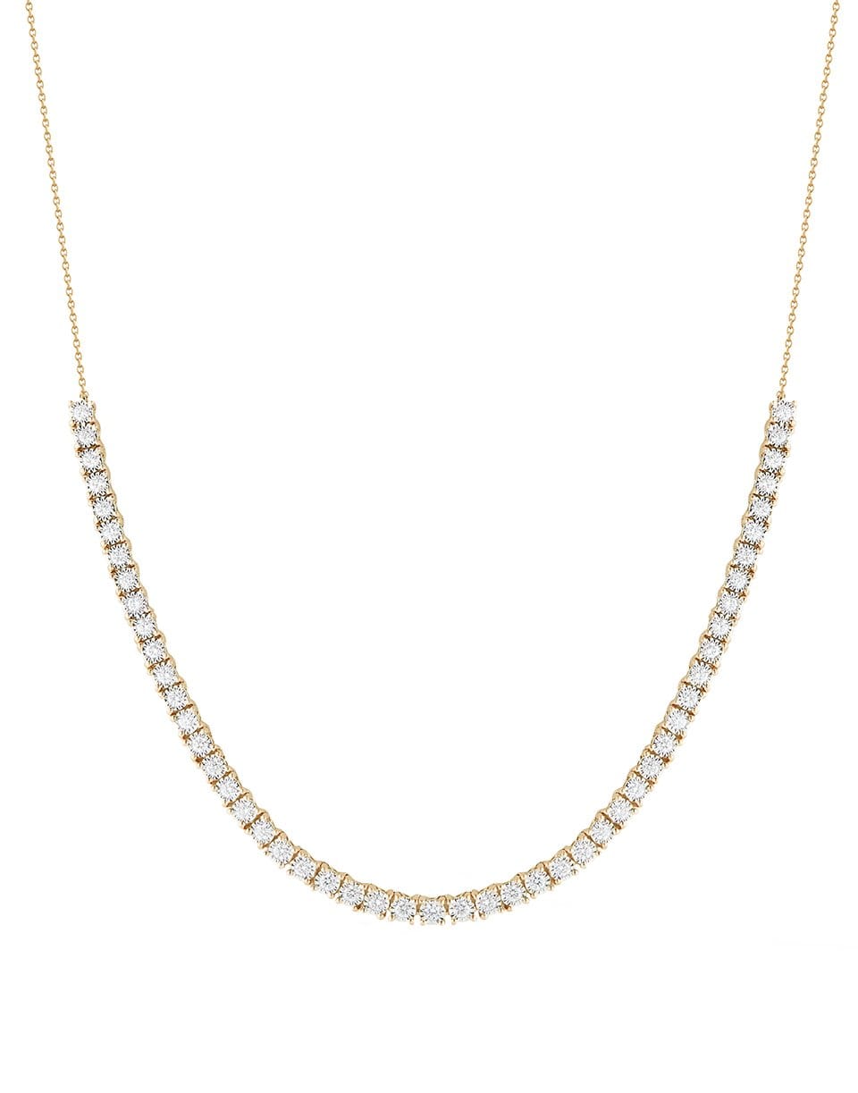 DANA REBECCA DESIGNS-Ava Bea Diamond Tennis Yellow Gold Necklace-YELLOW GOLD