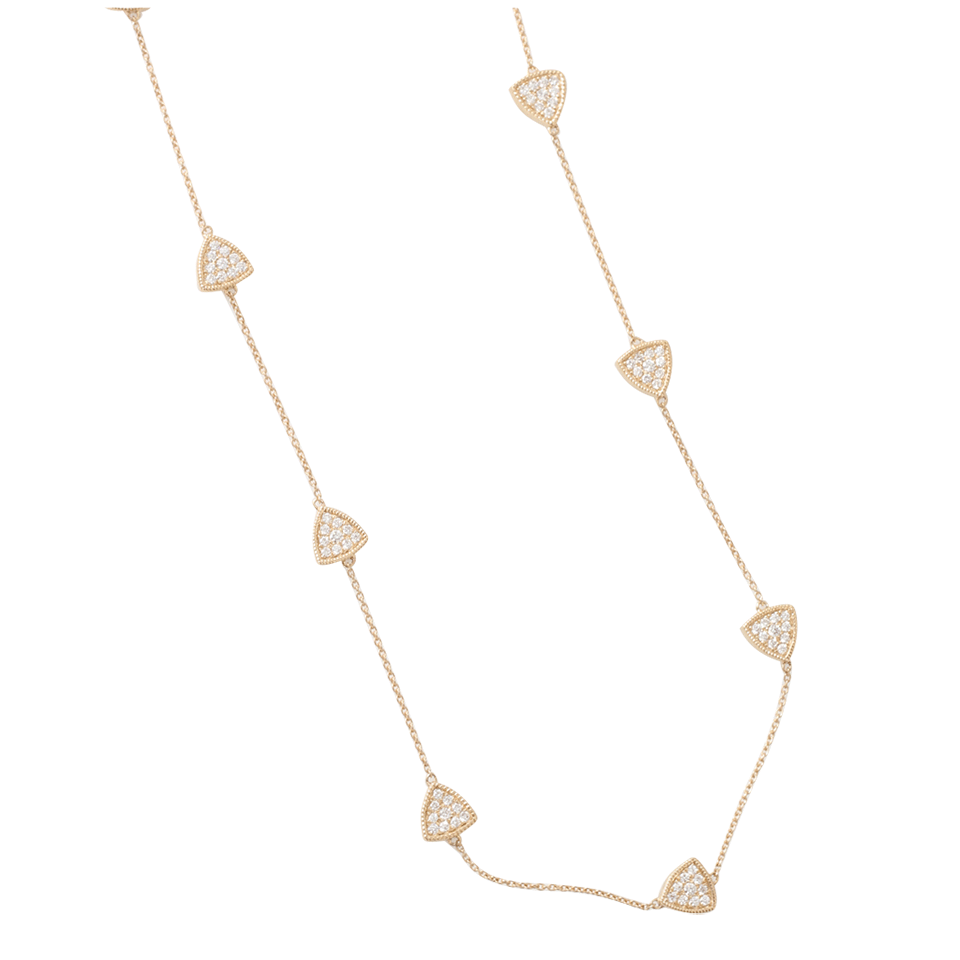 DANA REBECCA DESIGNS-Diamond Pave Station Necklace-YELLOW GOLD
