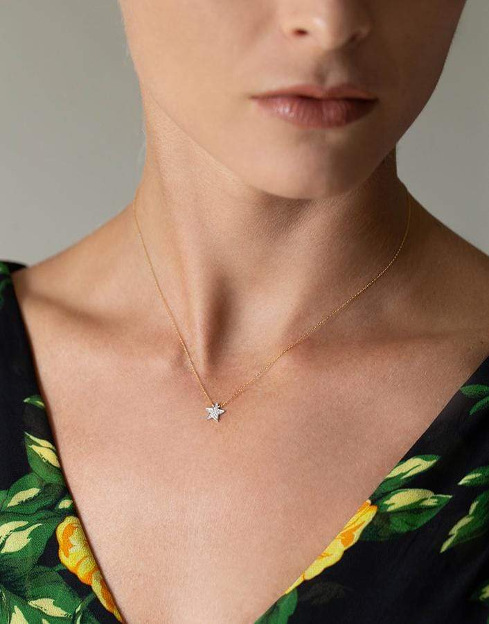DANA REBECCA DESIGNS-Julianne Himiko Star Necklace-YELLOW GOLD
