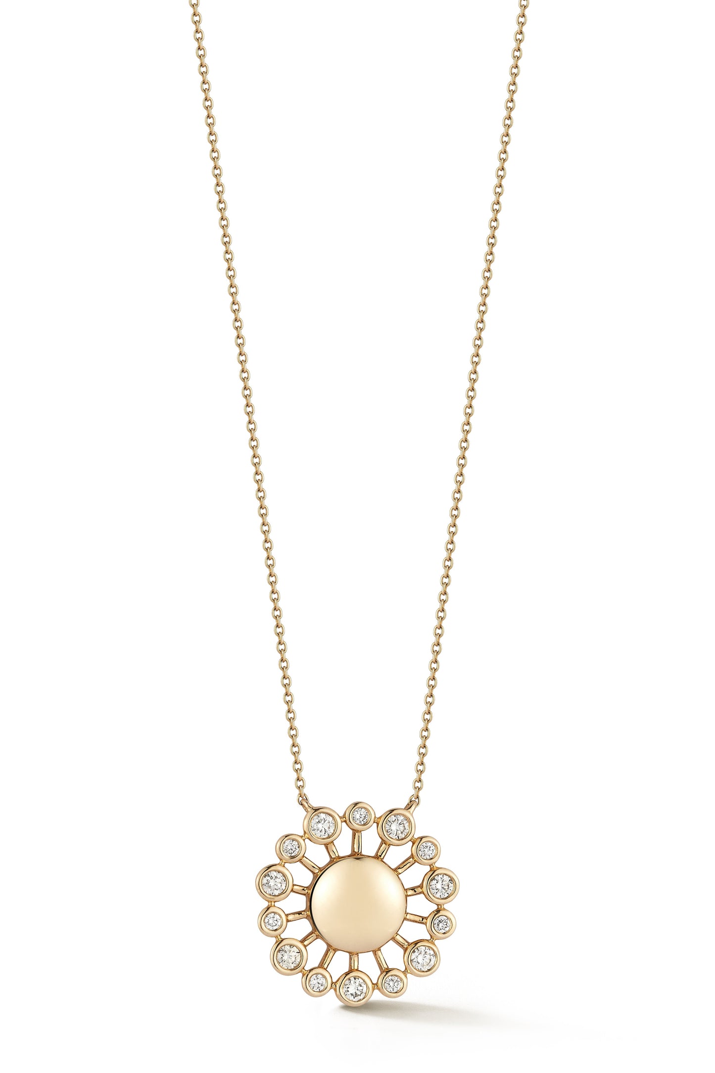 DANA REBECCA DESIGNS-Lulu Jack Sunburst Necklace-YELLOW GOLD