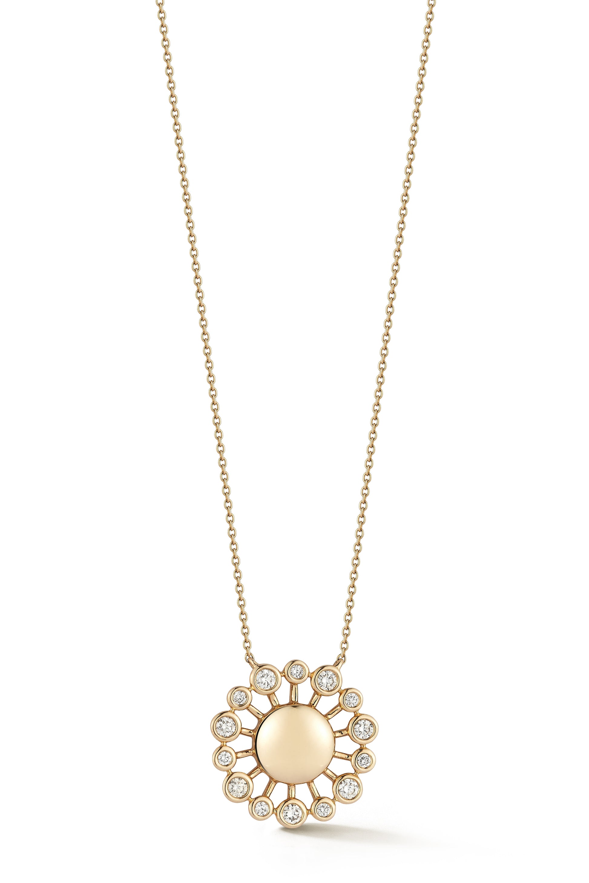 DANA REBECCA DESIGNS-Lulu Jack Sunburst Necklace-YELLOW GOLD