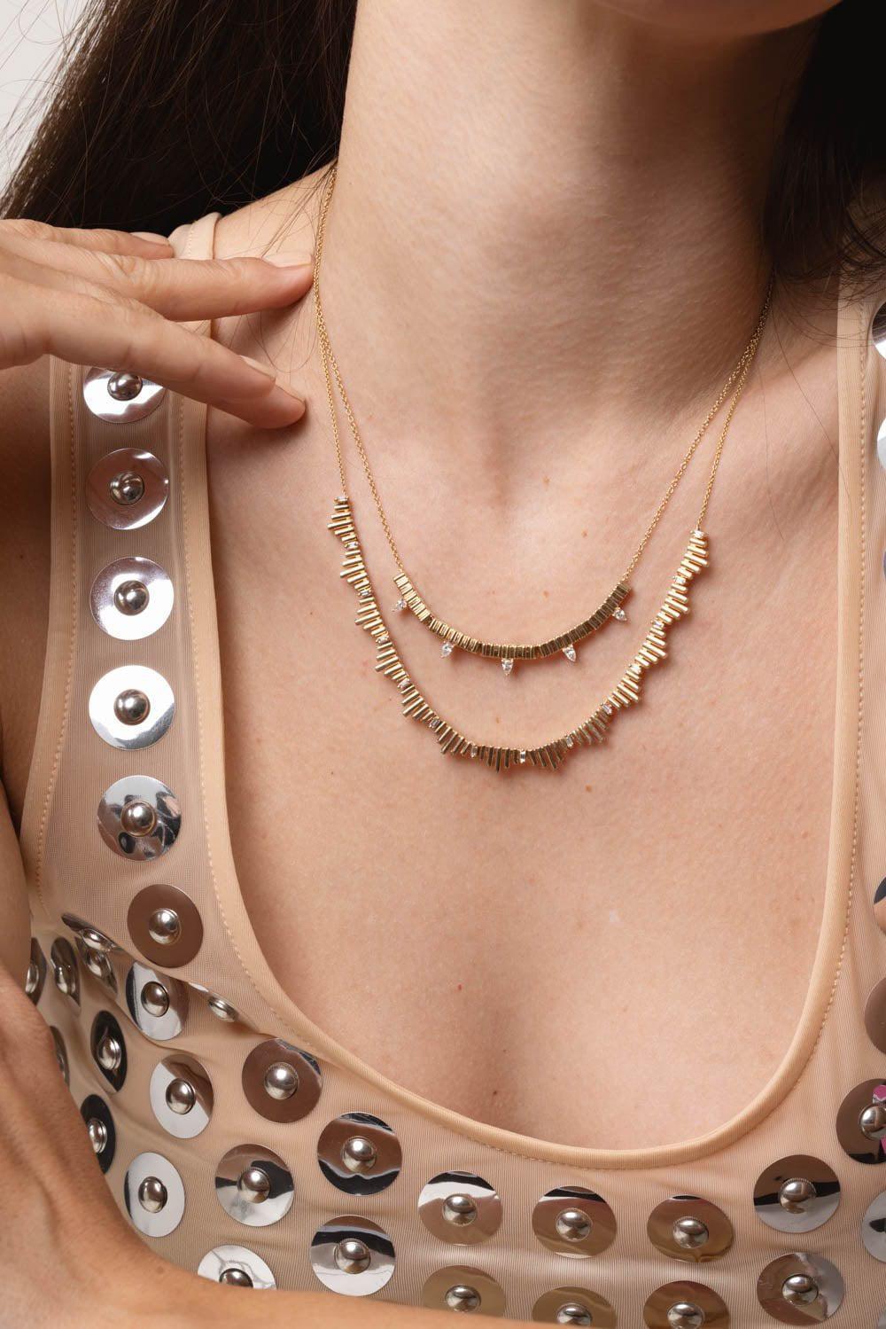 DANA REBECCA DESIGNS-Melody Eden Tennis Necklace-YELLOW GOLD