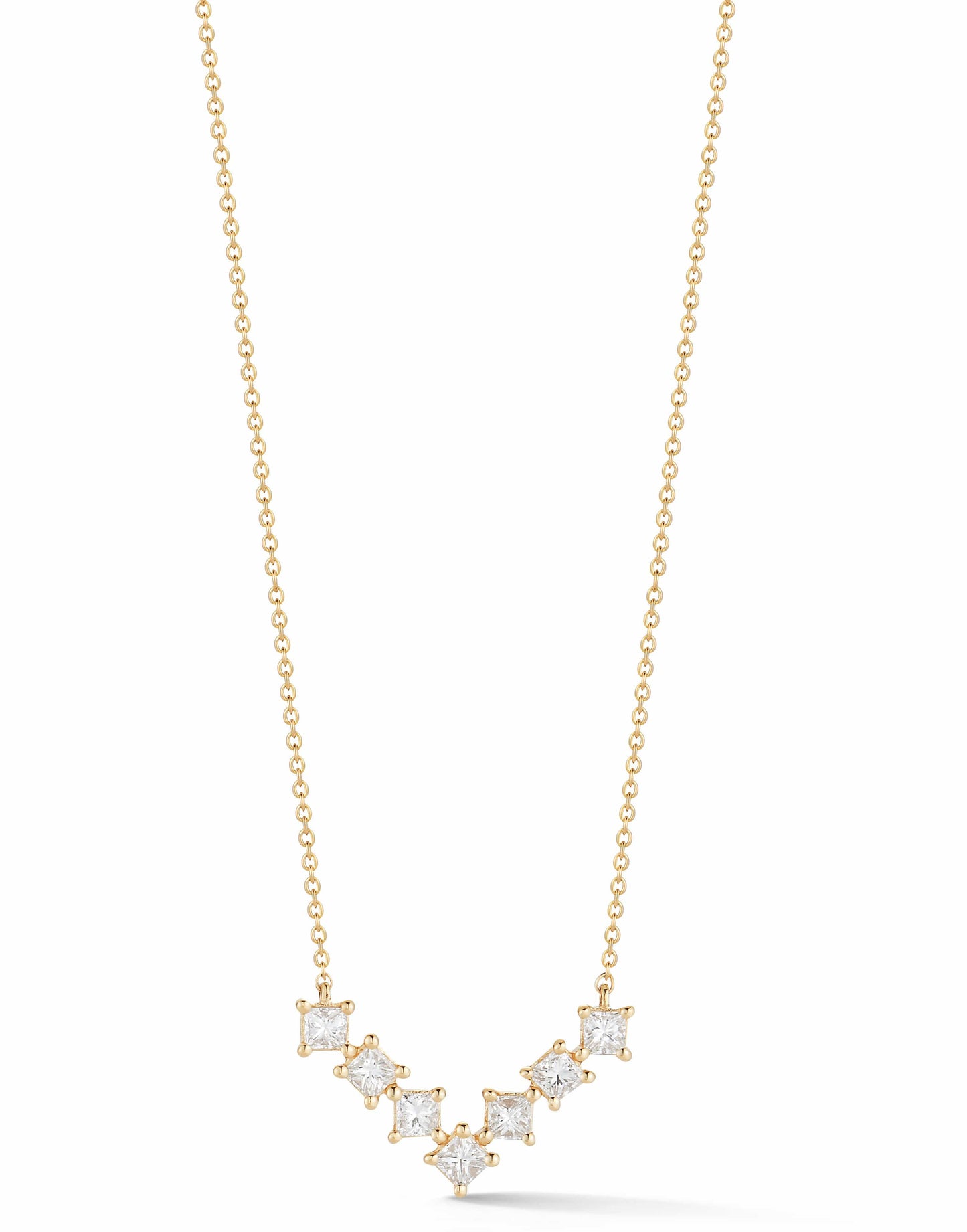 DANA REBECCA DESIGNS-Millie Ryan V Necklace - Yellow Gold-YELLOW GOLD