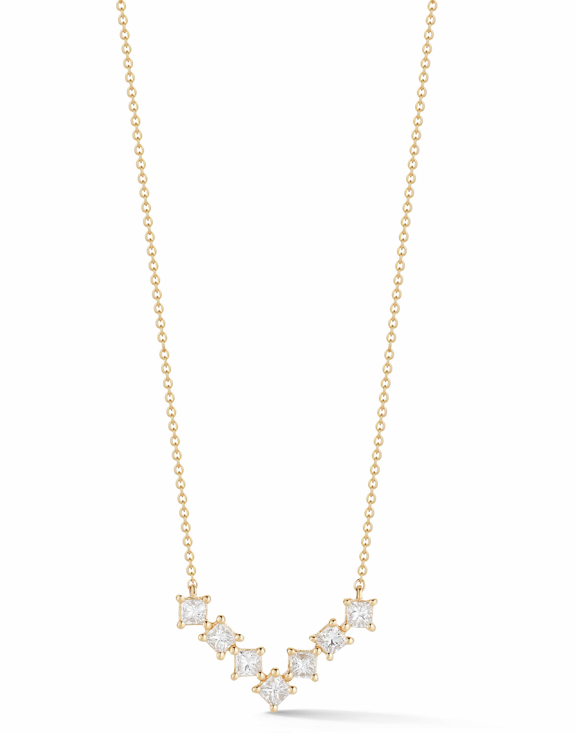 DANA REBECCA DESIGNS-Millie Ryan V Necklace - Yellow Gold-YELLOW GOLD
