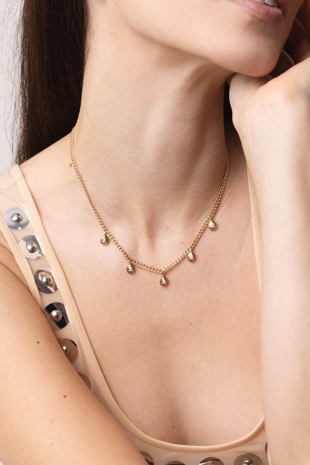 DANA REBECCA DESIGNS-Nana Bernice Necklace-YELLOW GOLD