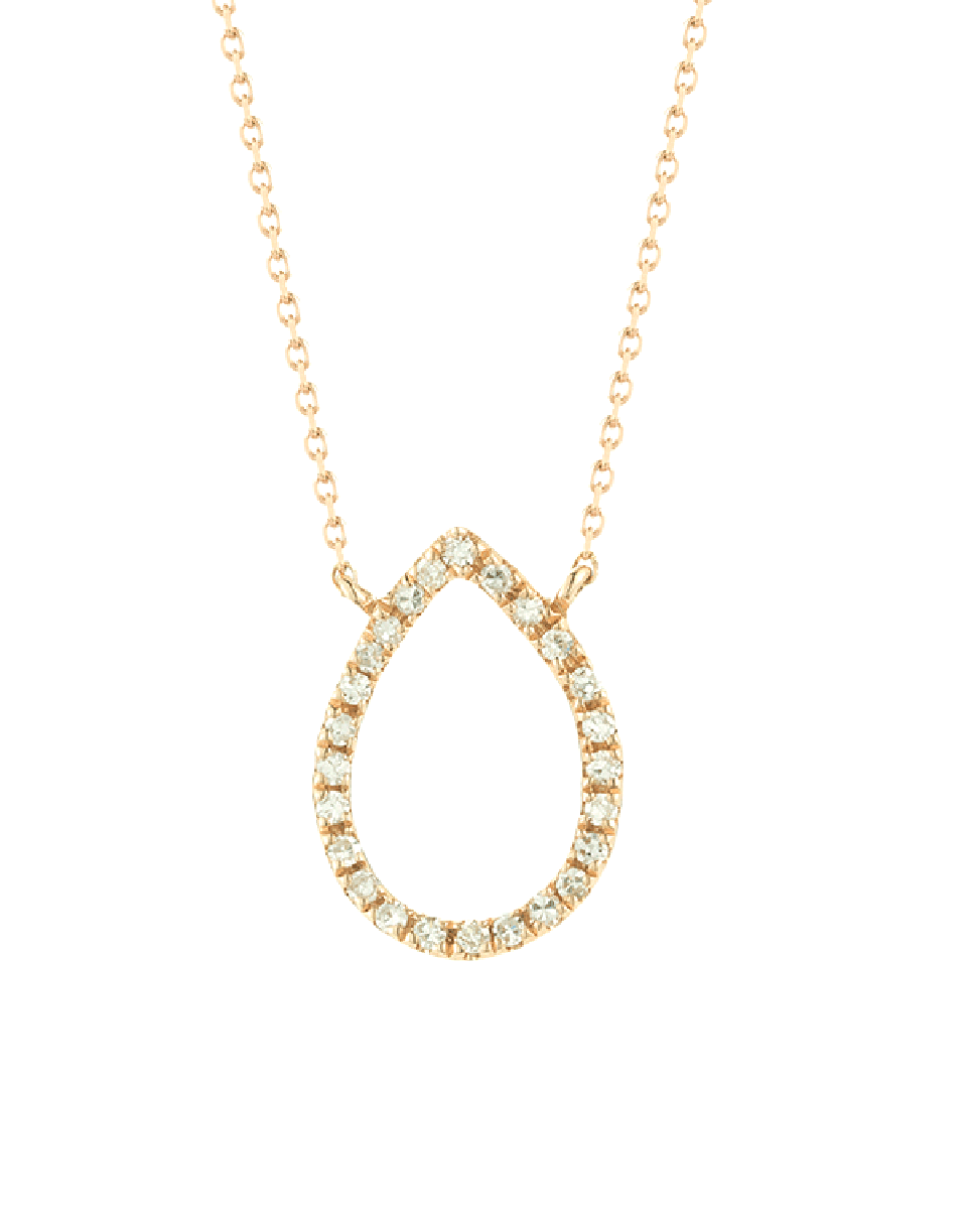 DANA REBECCA DESIGNS-Samantha Lynn Teardrop Necklace-YELLOW GOLD