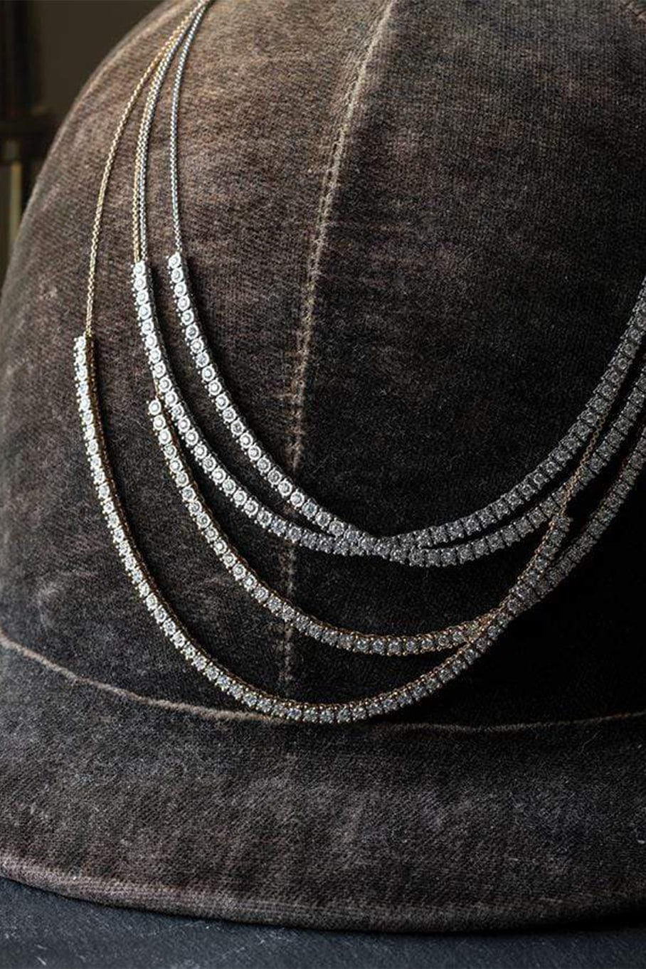DANA REBECCA DESIGNS-Yellow Gold Ava Bea Diamond Tennis Necklace-YELLOW GOLD