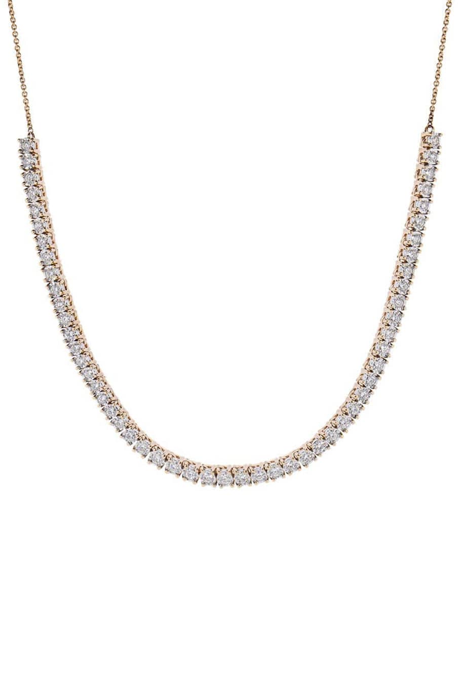 DANA REBECCA DESIGNS-Yellow Gold Ava Bea Diamond Tennis Necklace-YELLOW GOLD