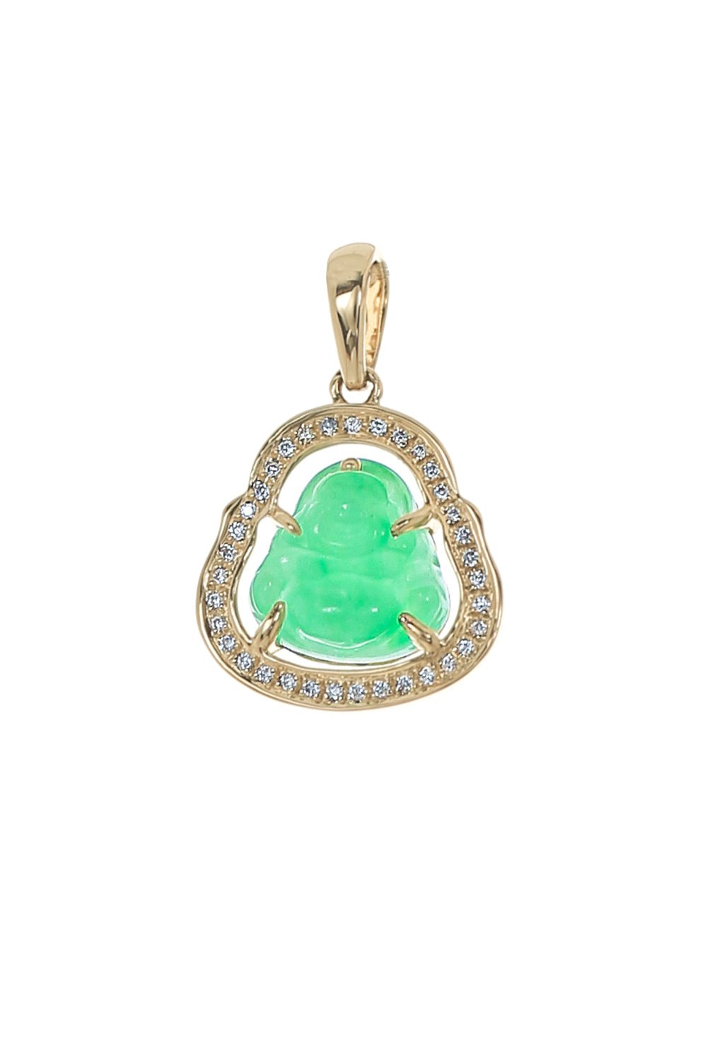 DANA REBECCA DESIGNS-Mini Buddha Pendant-YELLOW GOLD