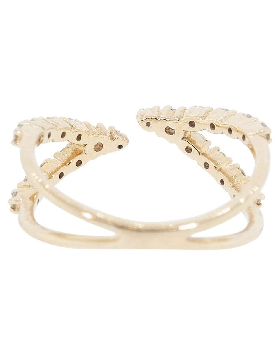DANA REBECCA DESIGNS-Ava Bea Open Bypass Diamond Ring-ROSE GOLD