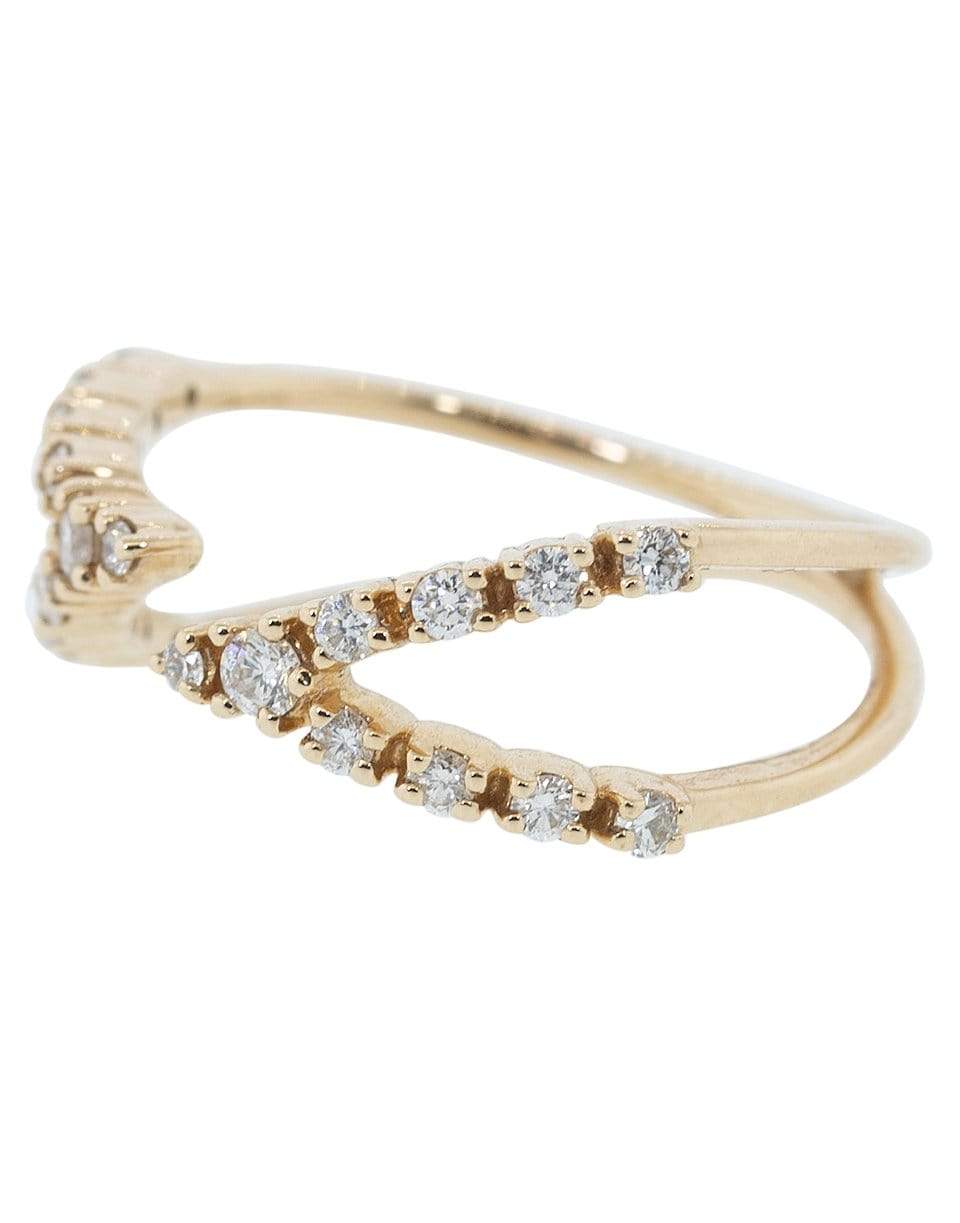 DANA REBECCA DESIGNS-Ava Bea Open Bypass Diamond Ring-ROSE GOLD