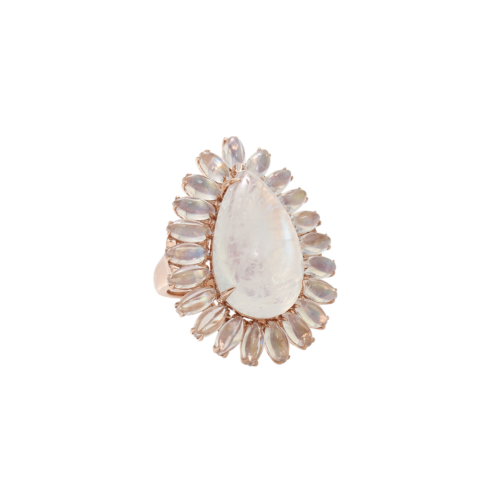 DANA REBECCA DESIGNS-Courtney Lauren Moonstone Ring-ROSE GOLD