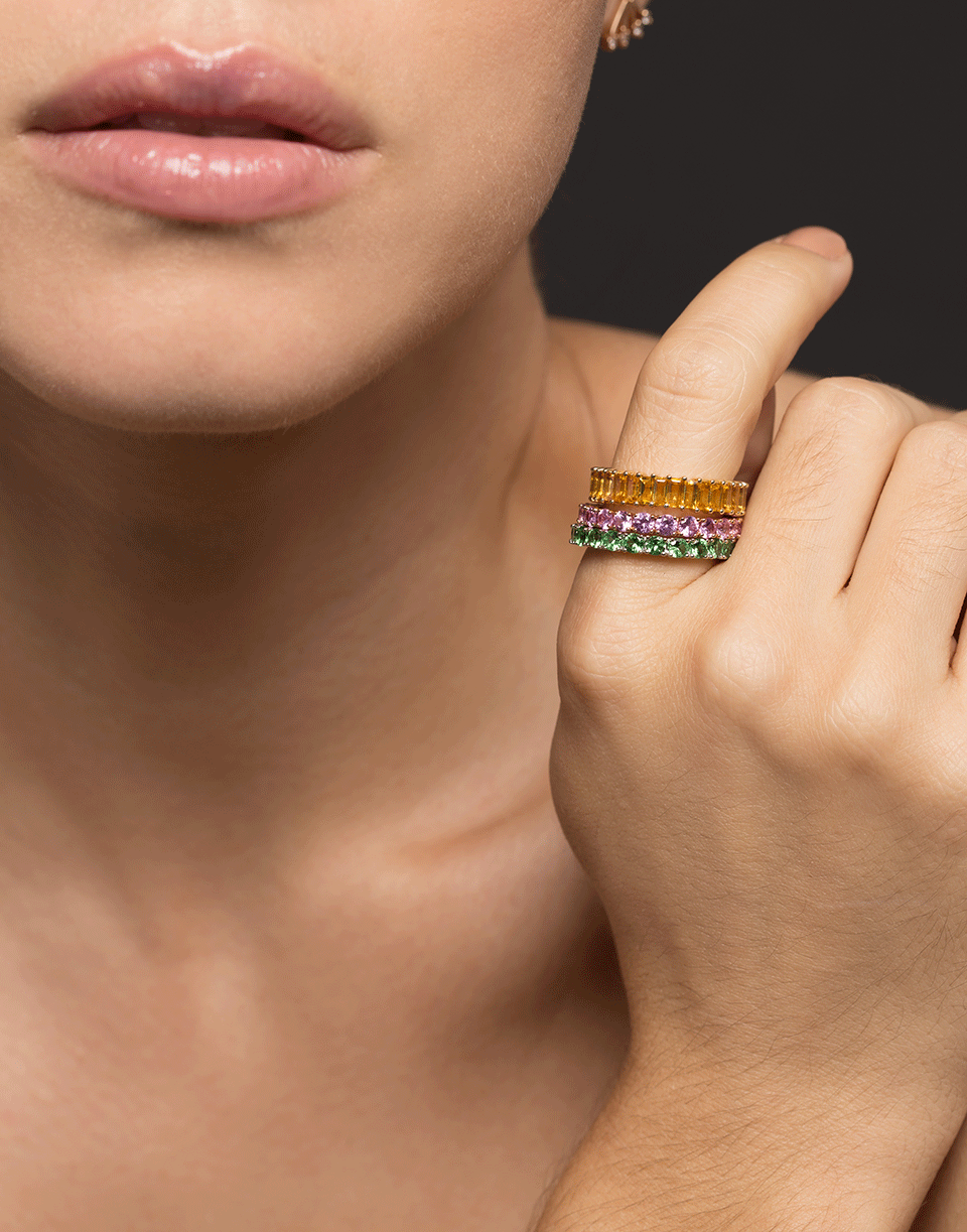 DANA REBECCA DESIGNS-Pink Sapphire Eternity Ring-ROSE GOLD