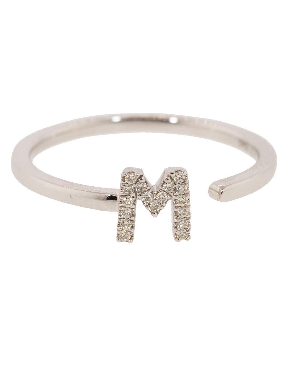 DANA REBECCA DESIGNS-M Diamond Pave Initial Ring-