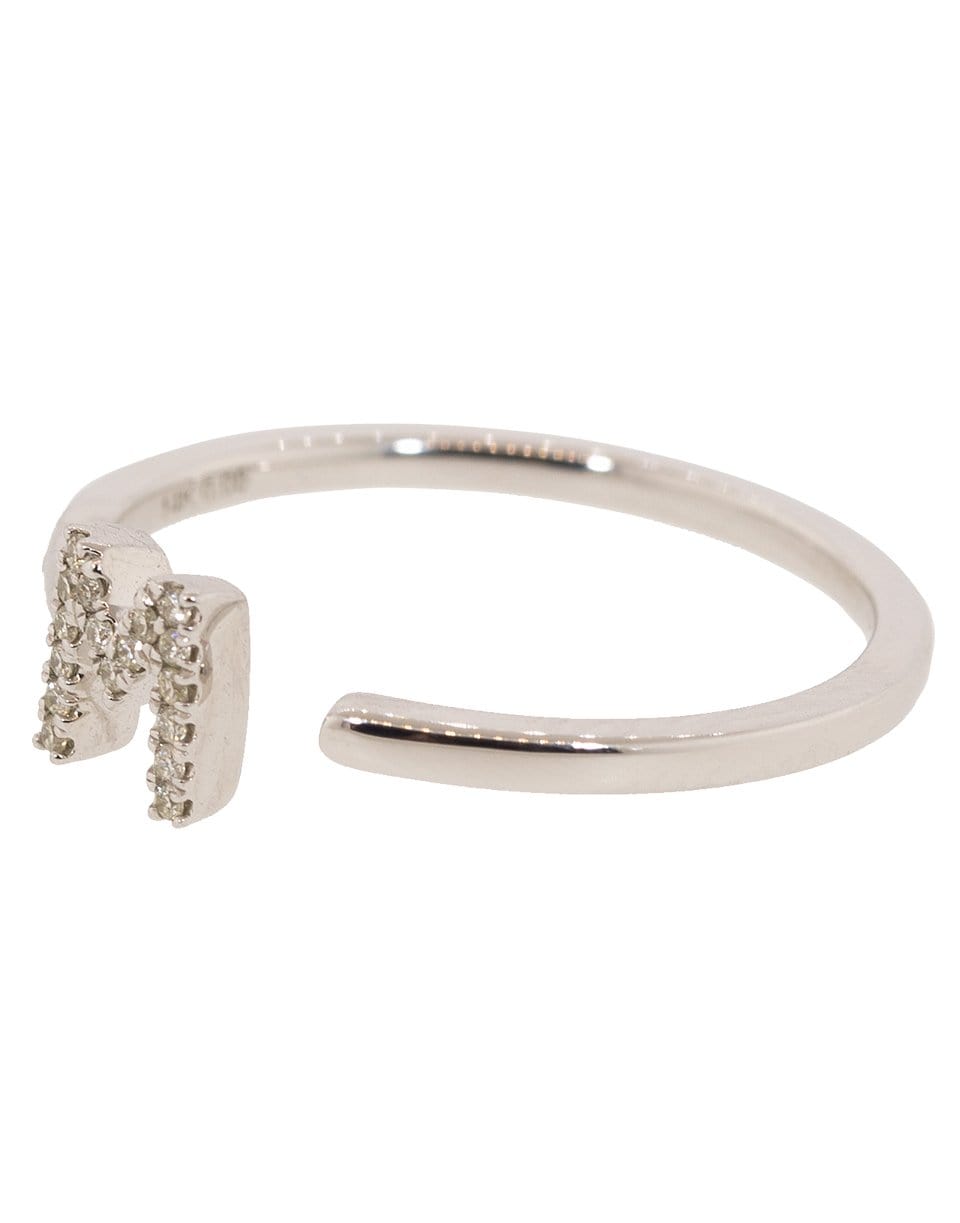 DANA REBECCA DESIGNS-M Diamond Pave Initial Ring-