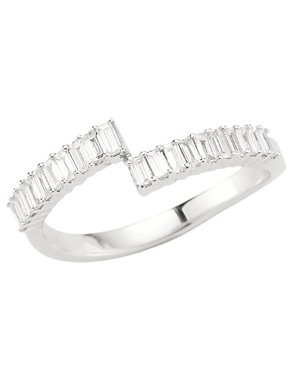 DANA REBECCA DESIGNS-Sadie Pearl Diamond Baguette Ring-WHITE GOLD