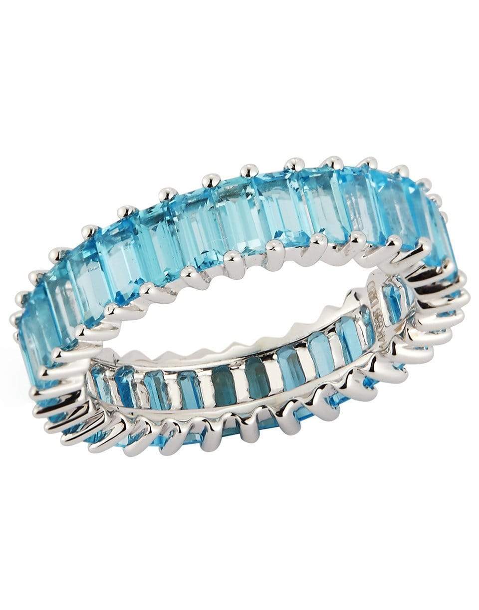 DANA REBECCA DESIGNS-Kristyn Kylie Blue Topaz Eternity Band-WHITE GOLD