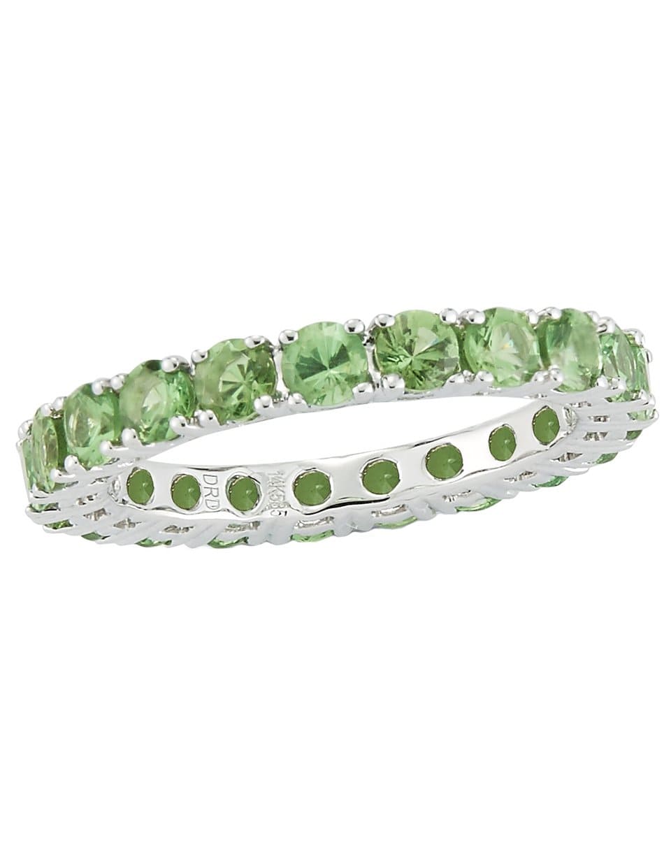 DANA REBECCA DESIGNS-Tsavorite Eternity Ring-WHITE GOLD