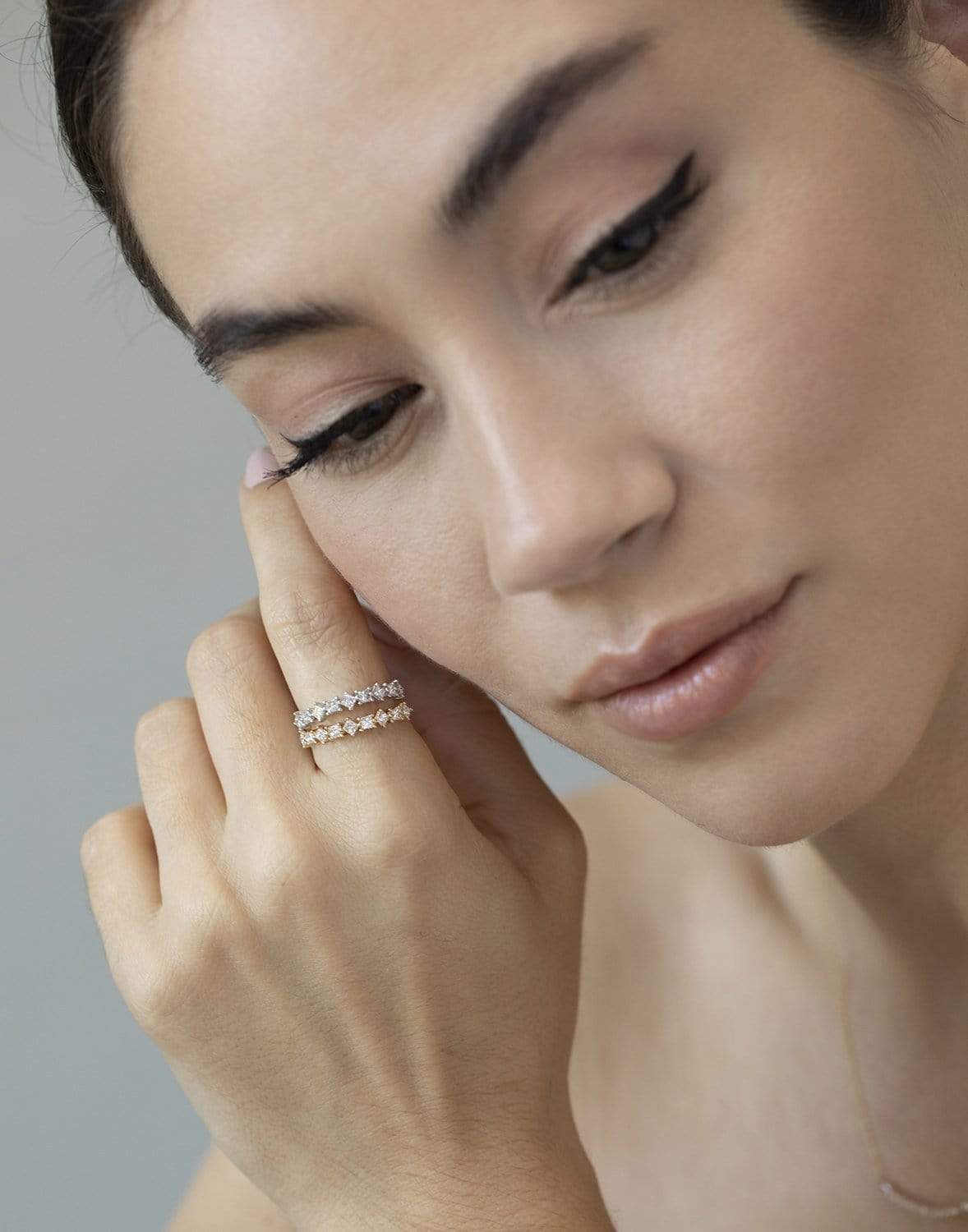 DANA REBECCA DESIGNS-Millie Ryan Princess Cut Ring - Yellow Gold-YELLOW GOLD