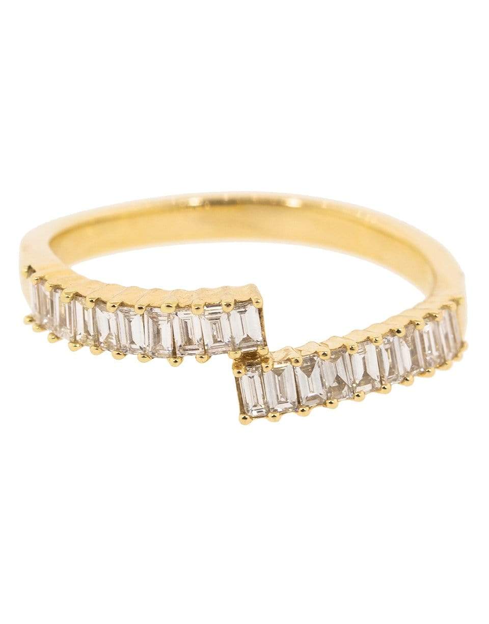 DANA REBECCA DESIGNS-Sadie Pearl Spilt Baguette Ring-YELLOW GOLD