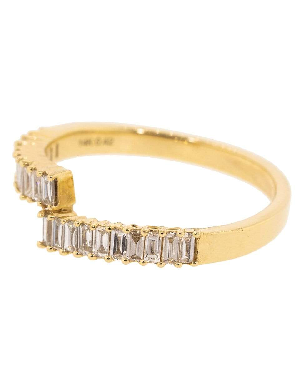 DANA REBECCA DESIGNS-Sadie Pearl Spilt Baguette Ring-YELLOW GOLD