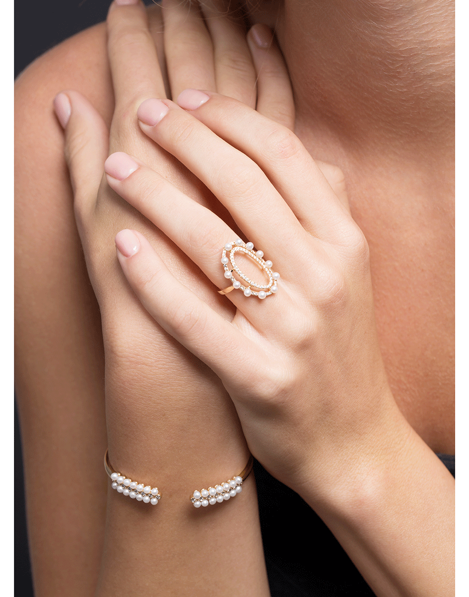 DANA REBECCA DESIGNS-Pearl Ivy Ring-YELLOW GOLD