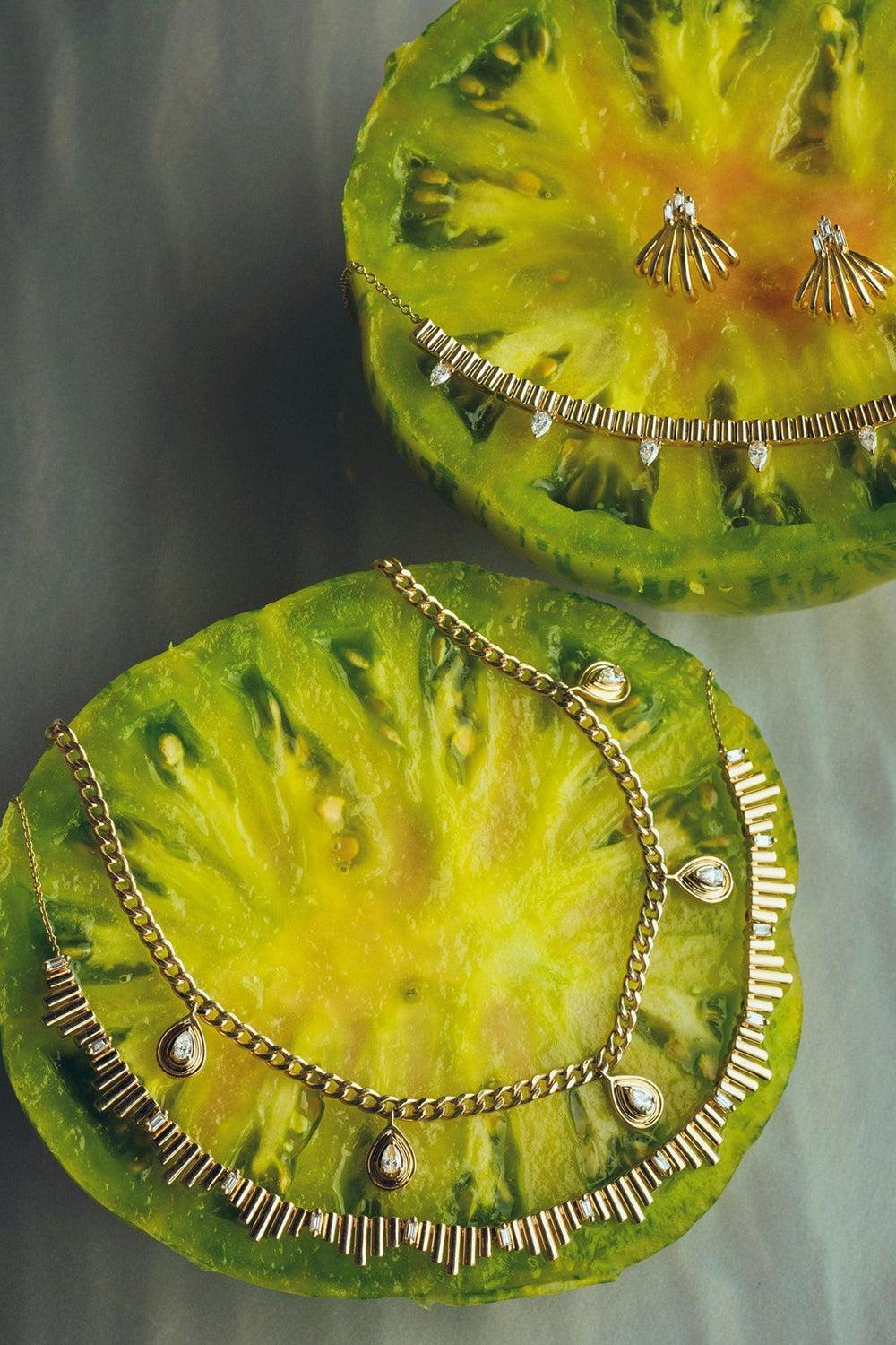 Nana Bernice Necklace-YELLOW GOLD-JEWELRYFINE JEWELNECKLACE O-DANA REBECCA DESIGNS