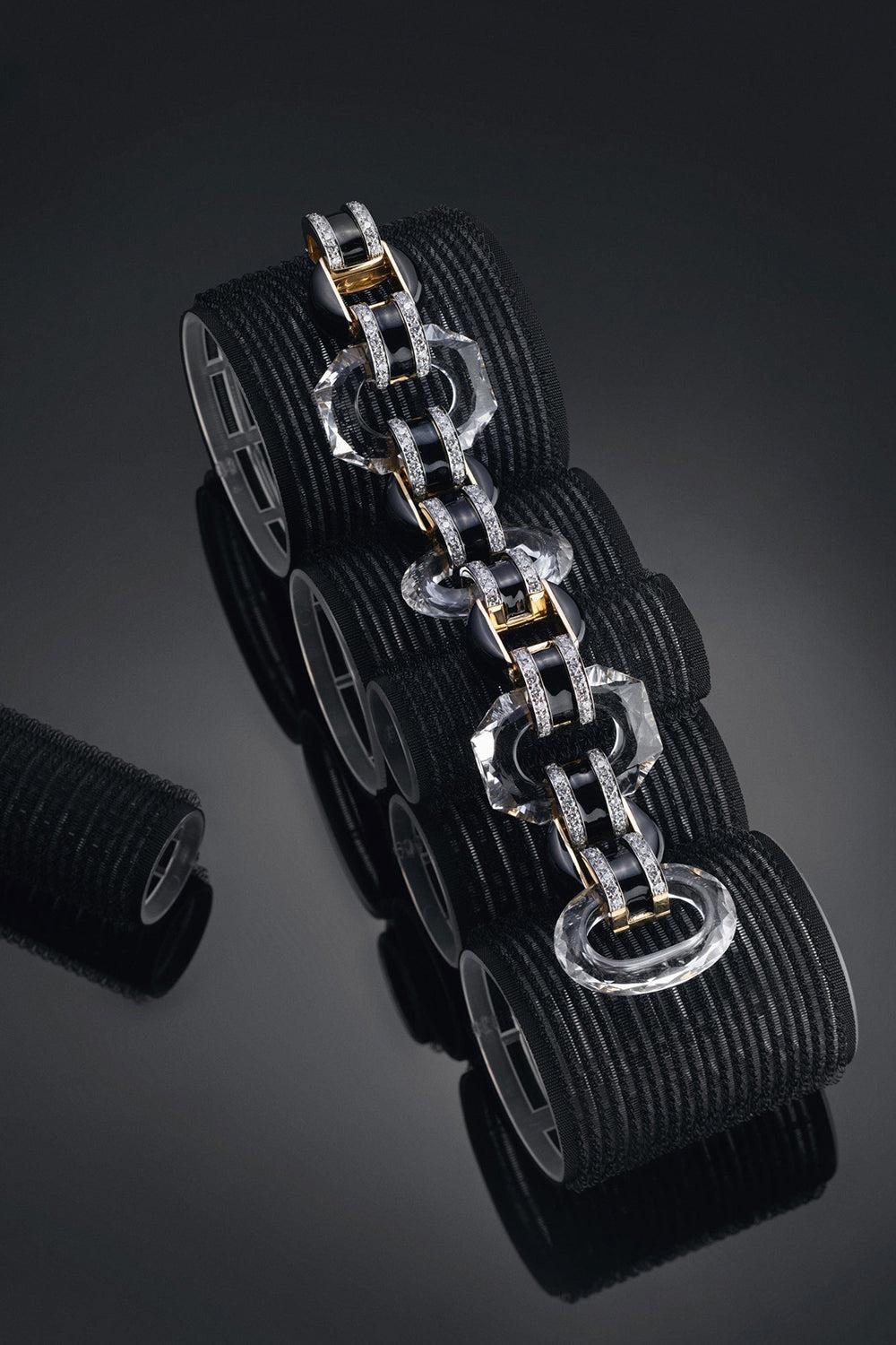 Tuxedo Bracelet-YELLOW GOLD-JEWELRYFINE JEWELBRACELET O-DAVID WEBB