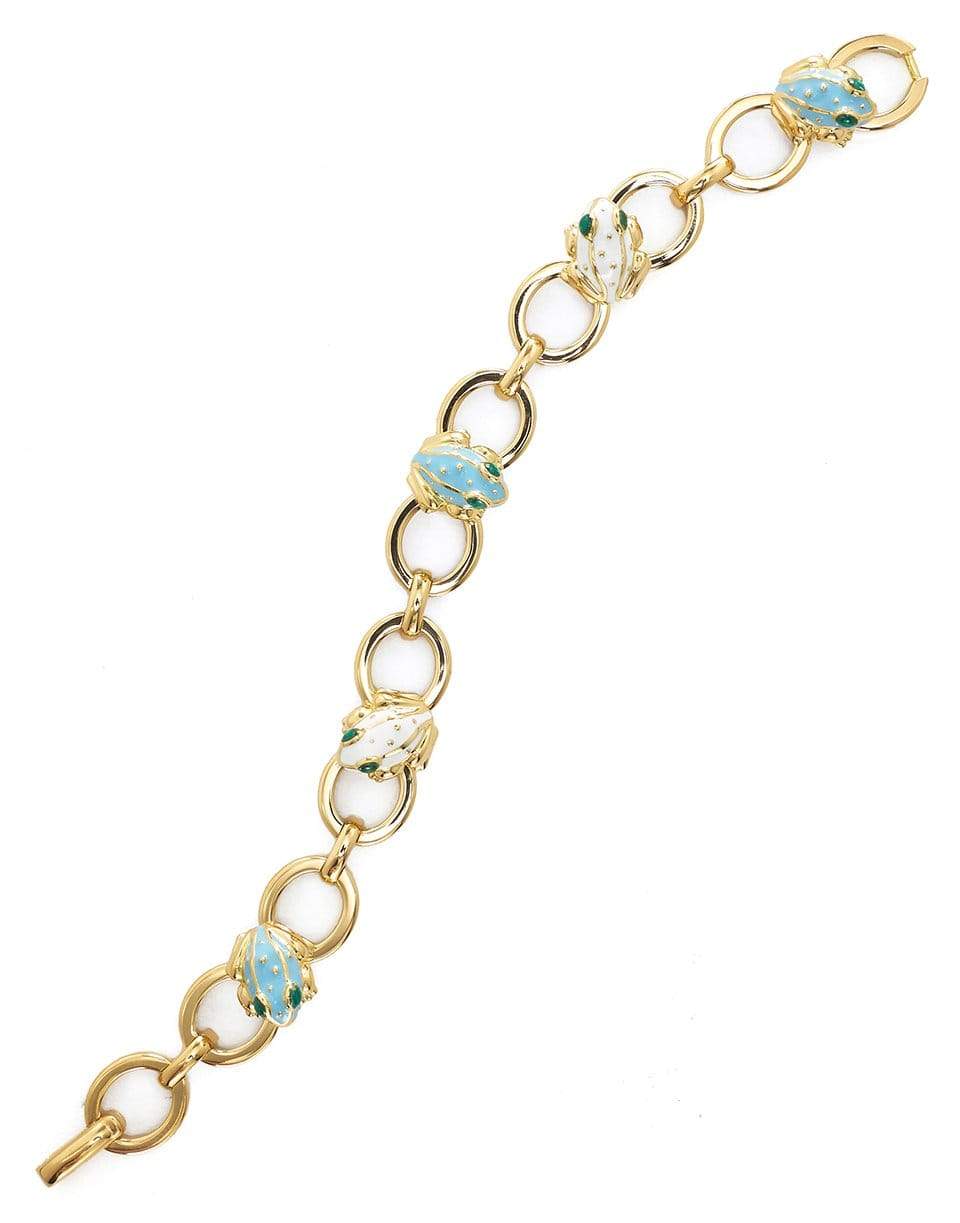 DAVID WEBB-Baby Frog Link Bracelet-YELLOW GOLD