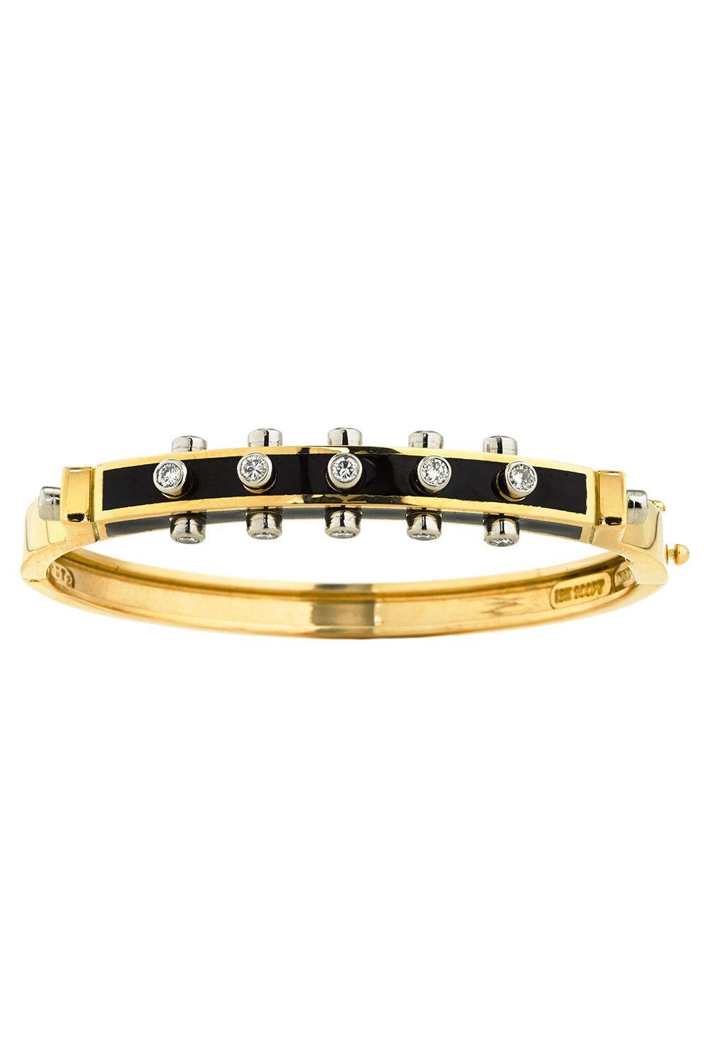 Diamond Black Studlette Bangle Bracelet