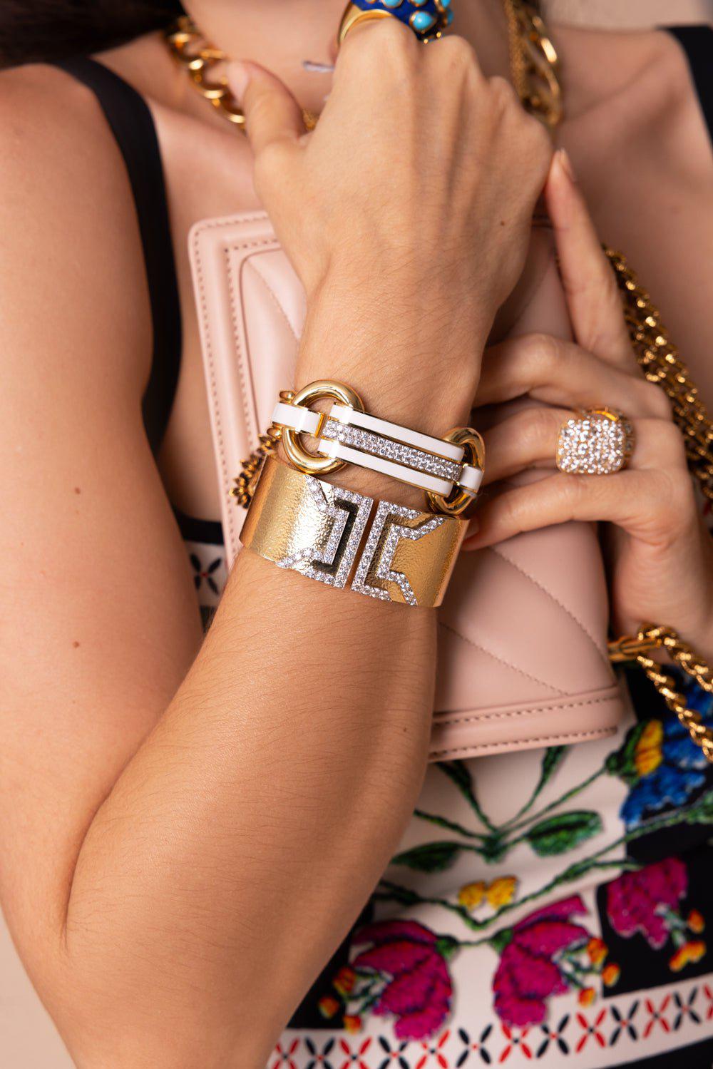 DAVID WEBB-Electra Cuff Bracelet-YELLOW GOLD
