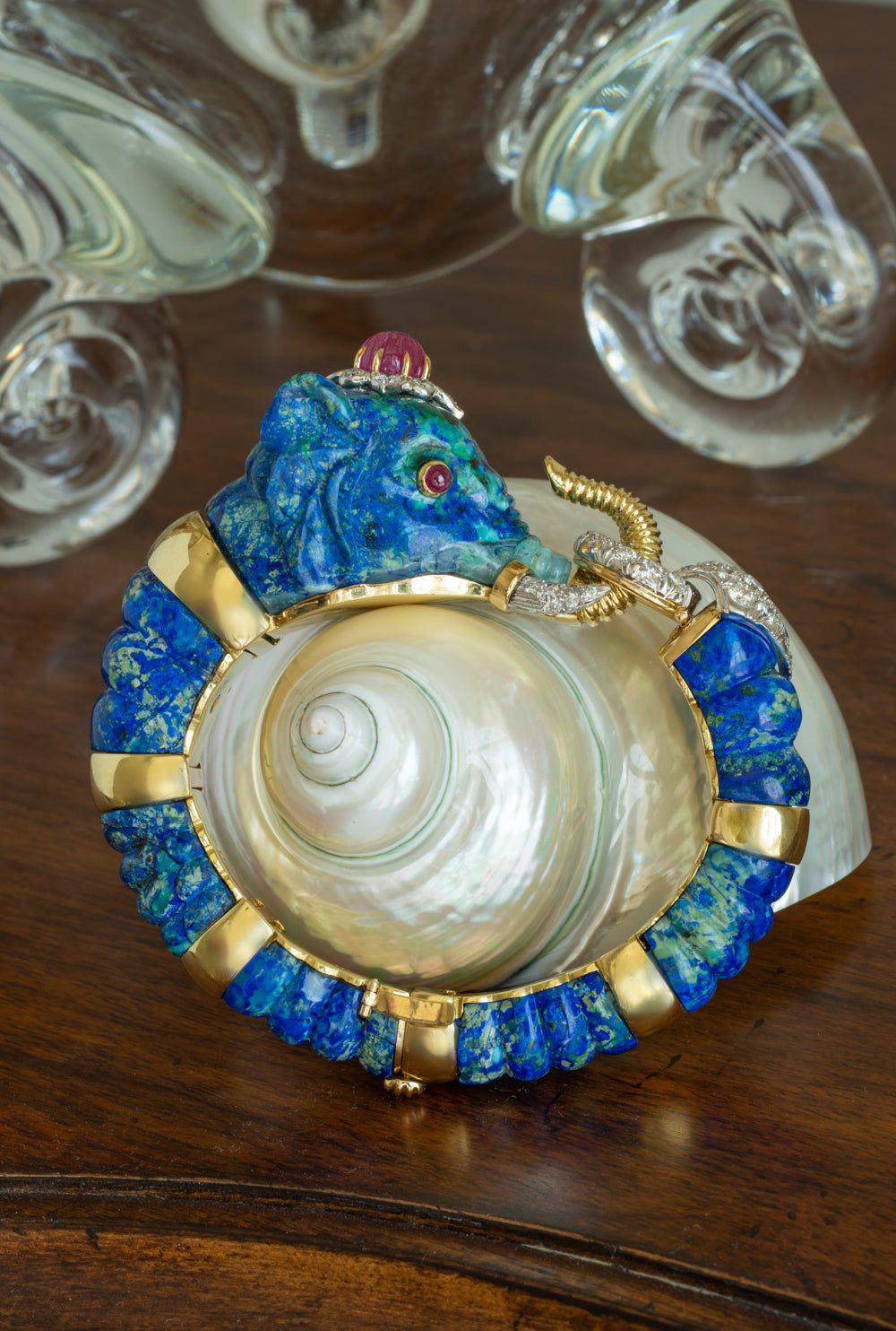 DAVID WEBB-Elephant Bracelet-YELLOW GOLD