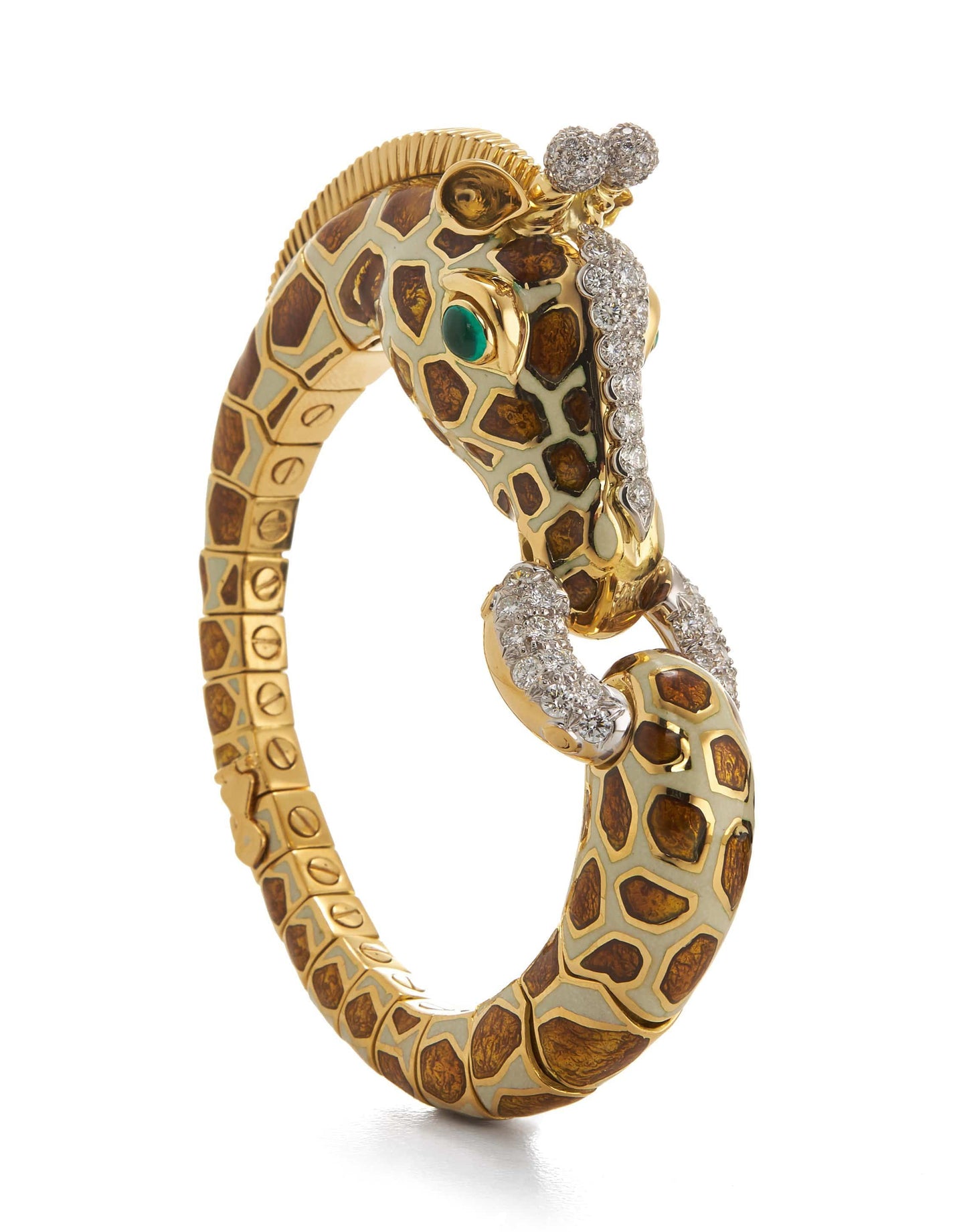DAVID WEBB-Giraffe Bracelet-YELLOW GOLD