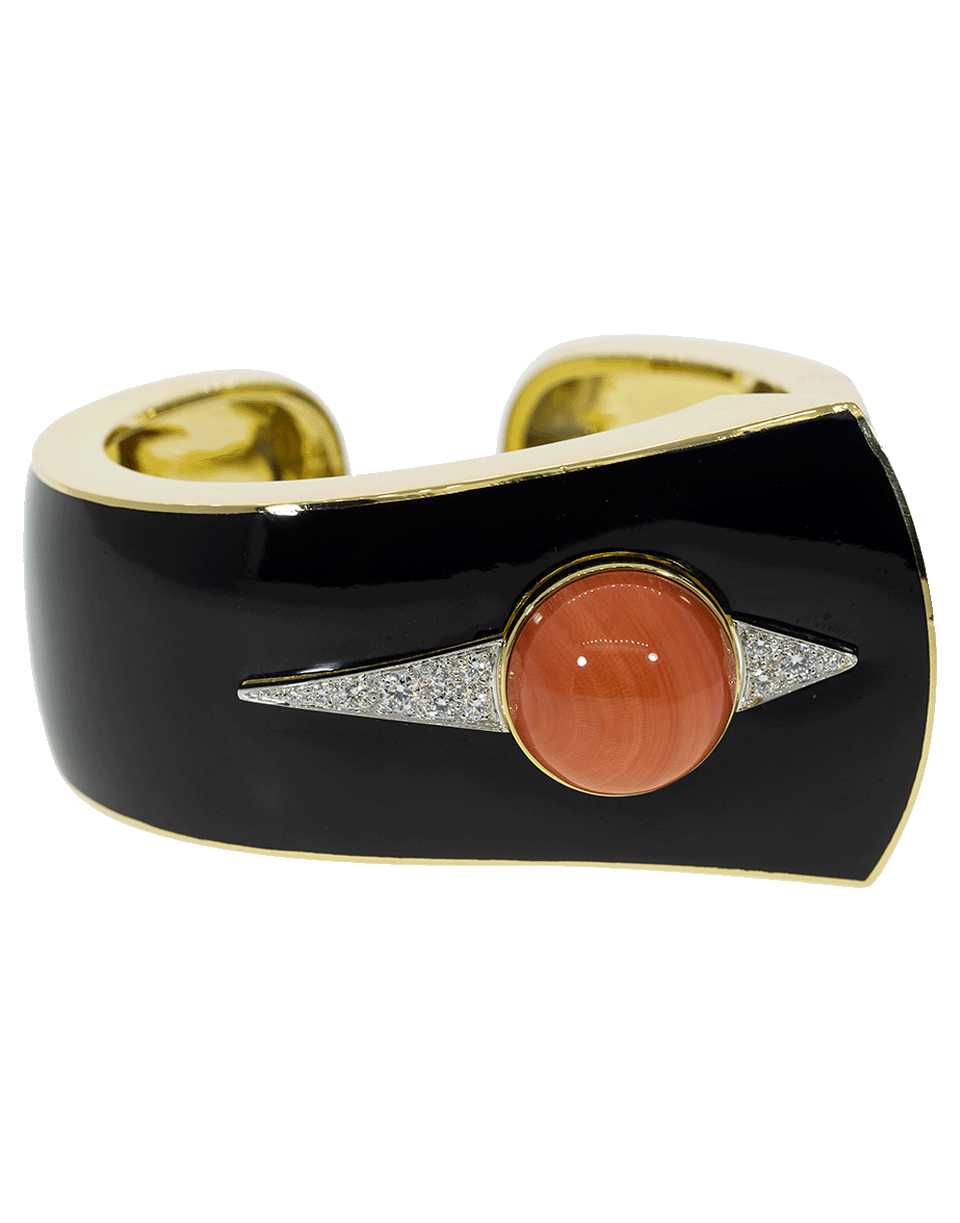 DAVID WEBB-Interchangable Button Cuff-YELLOW GOLD