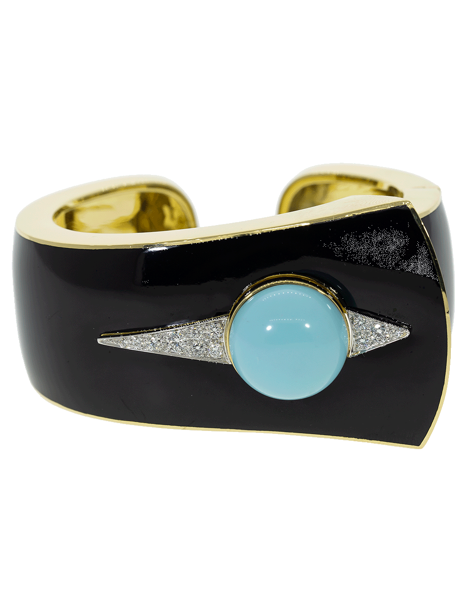 DAVID WEBB-Interchangable Button Cuff-YELLOW GOLD