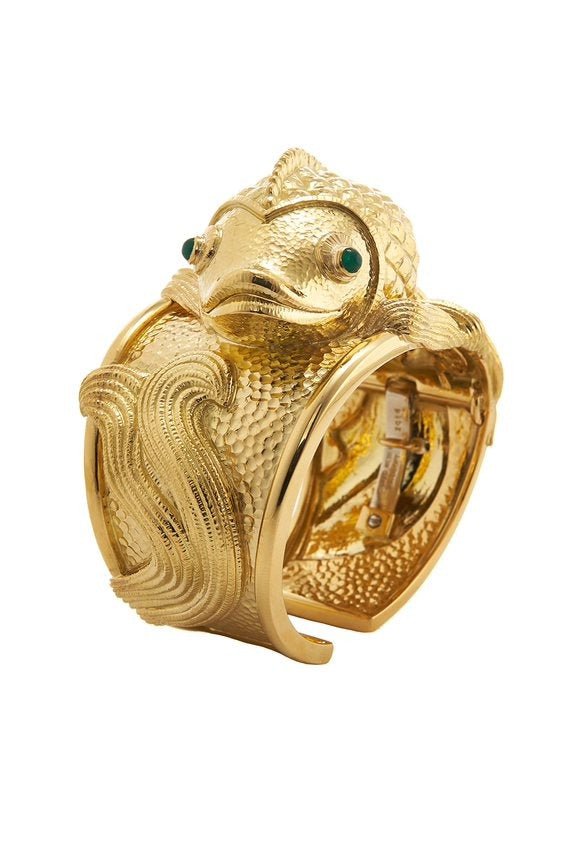 DAVID WEBB-Koi Cuff-YELLOW GOLD