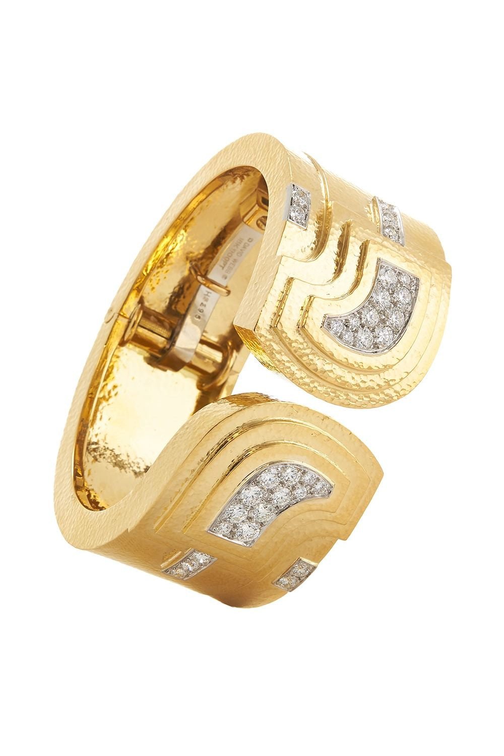 DAVID WEBB-Ocean Liner Cuff-YELLOW GOLD