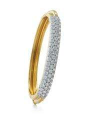 DAVID WEBB-Pave Diamond Bangle-YELLOW GOLD