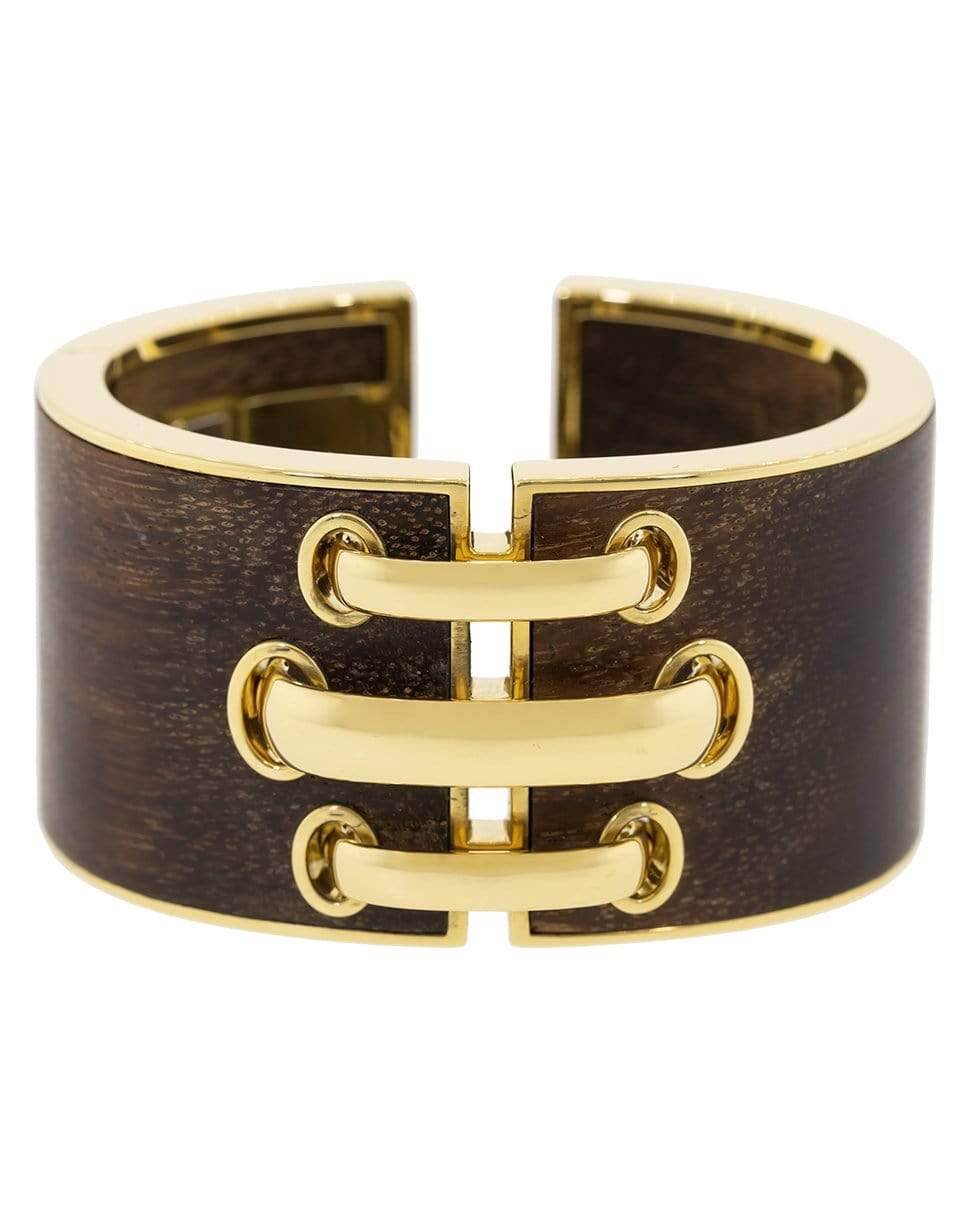 DAVID WEBB-Rosewood Shoelace Cuff Bracelet-YELLOW GOLD